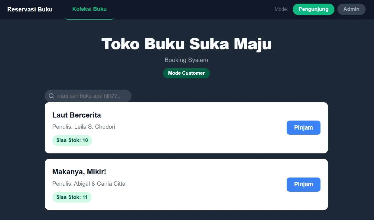 Booking System Project